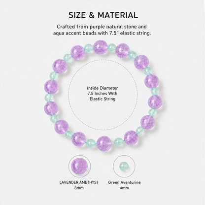 Amethyst & Aquamarine Energy Bracelets