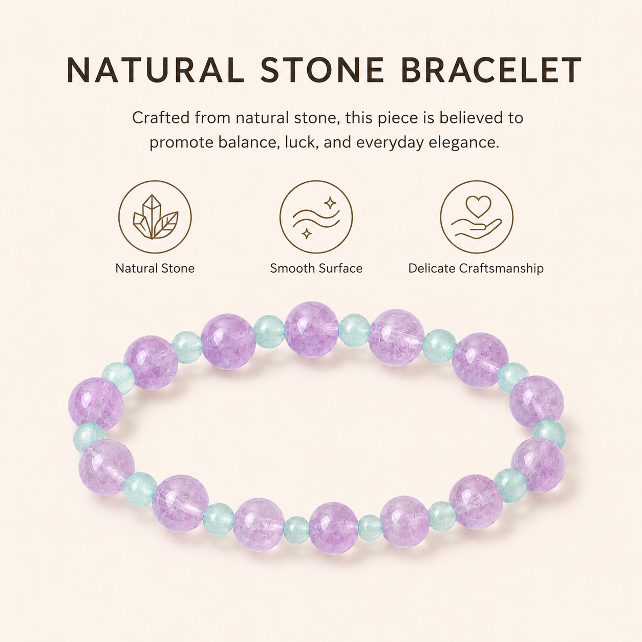 Amethyst & Aquamarine Energy Bracelets