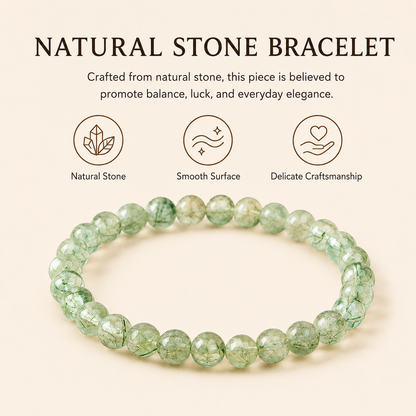 Green Phantom Quartz Energy Bracelets