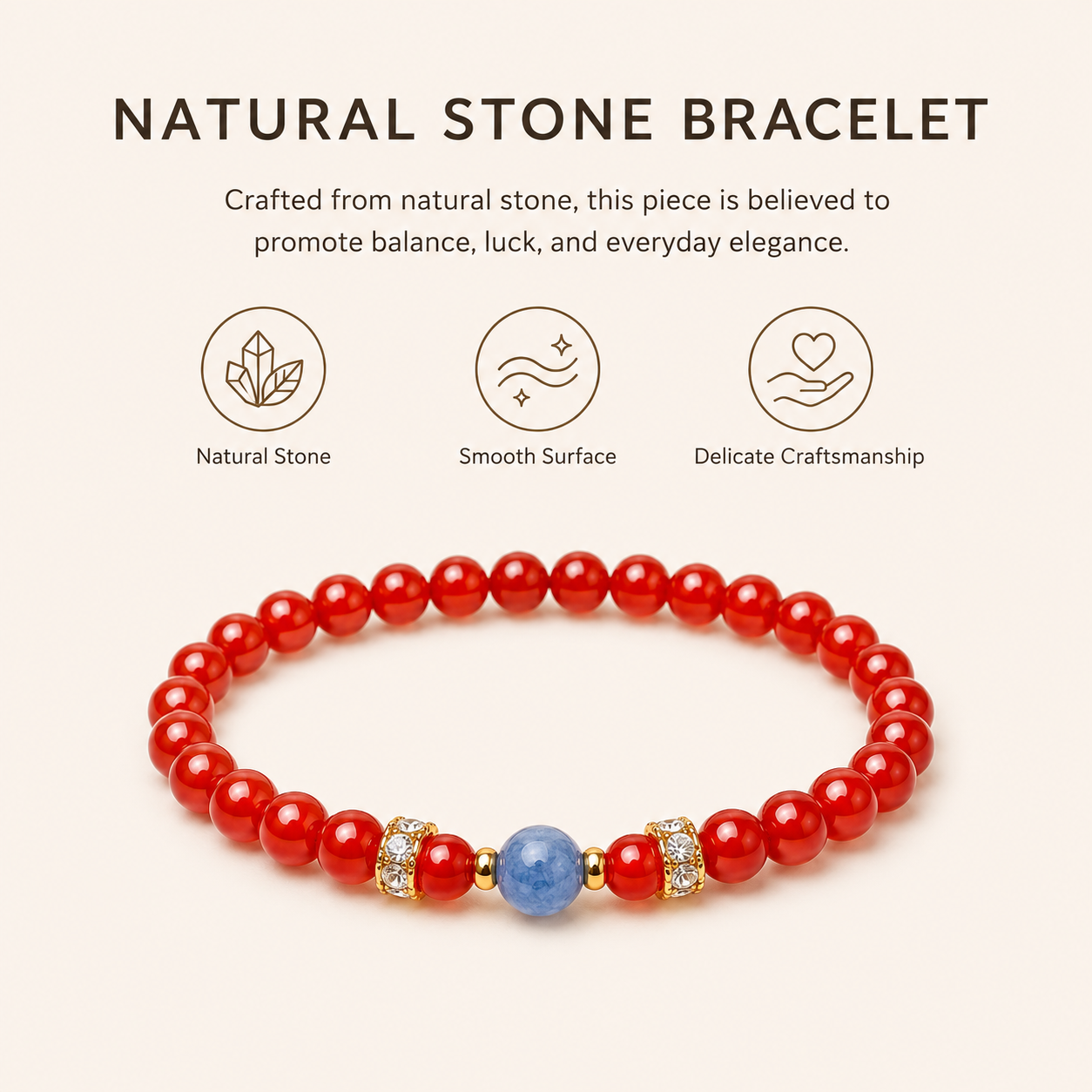 Red Agate & Kyanite Energy Bracelets