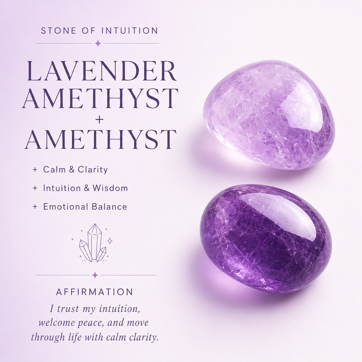 Lavender Amethyst & Amethyst Energy Bracelets