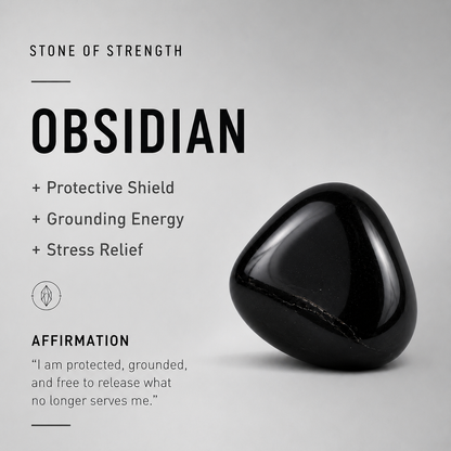 Obsidian & Green Phantom Quartz Energy Bracelets